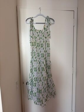 Playa Lucila White Floral Maxi